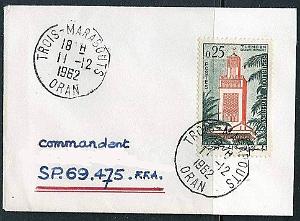 Lettre Commandant Schmitt 32- Trois marabouts- Oran